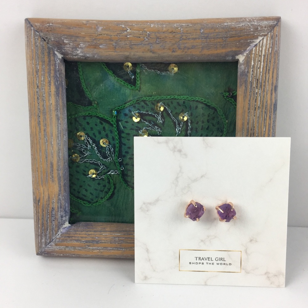 SALE!!! 💙 2 pairs left! Pink Amethyst Earrings - Picture 6 of 6